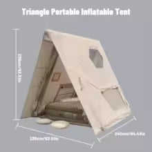 Triangle Inflatable Camping Tent – 2 Person, Waterproof & Windproof 4-Season Outdoor Shelter